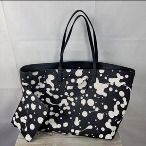 Marc Jacobs Metropoli tote with pouch Oil Drops stud Design~Rare